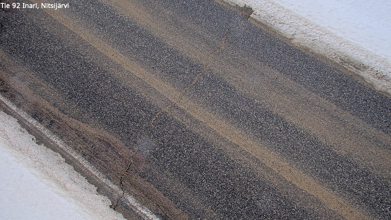 Weather Camera Image Road 92 Inari, Nitsijärvi, Inari, Lappi