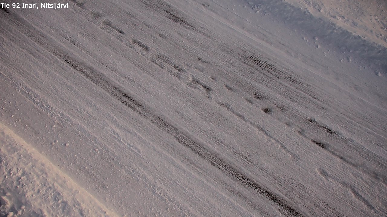 Weather Camera Image Road 92 Inari, Nitsijärvi, Inari, Lappi
