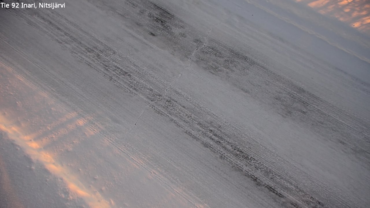 Kelikamerat Kuva Tie 92 Inari, Nitsijärvi, Inari, Lappi