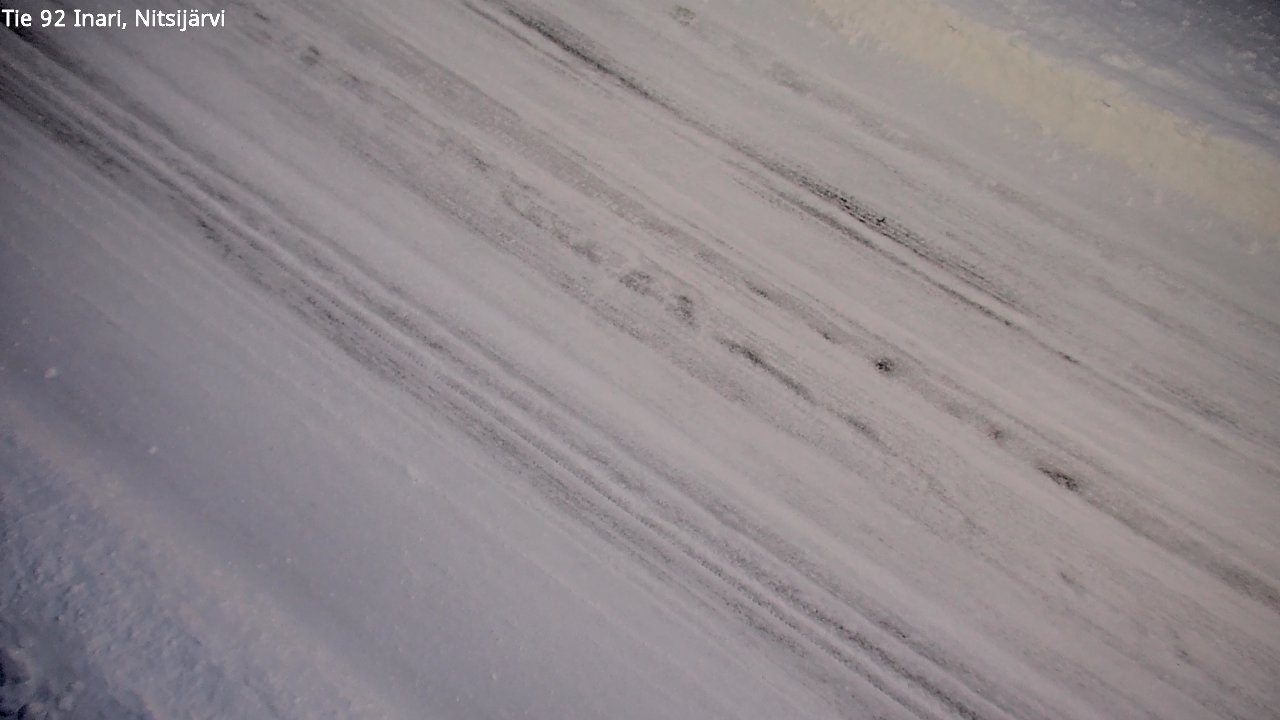 Weather Camera Image Road 92 Inari, Nitsijärvi, Inari, Lappi