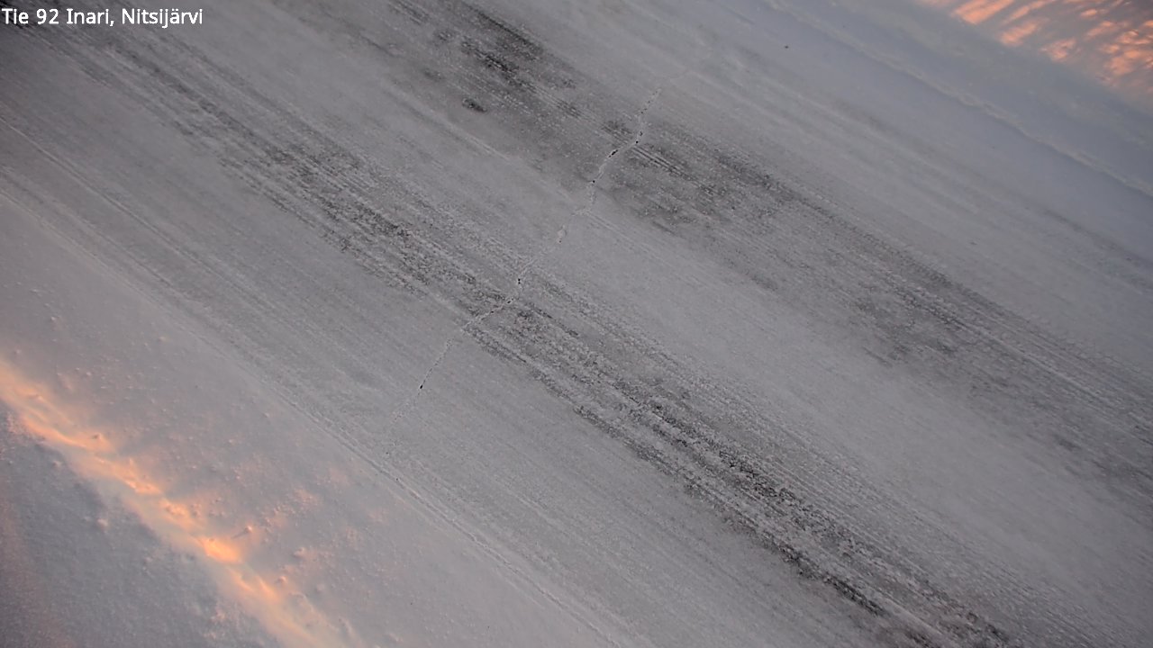 Kelikamerat Kuva Tie 92 Inari, Nitsijärvi, Inari, Lappi