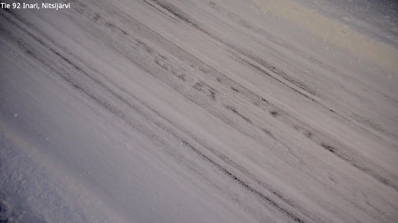 Weather Camera Image Road 92 Inari, Nitsijärvi, Inari, Lappi