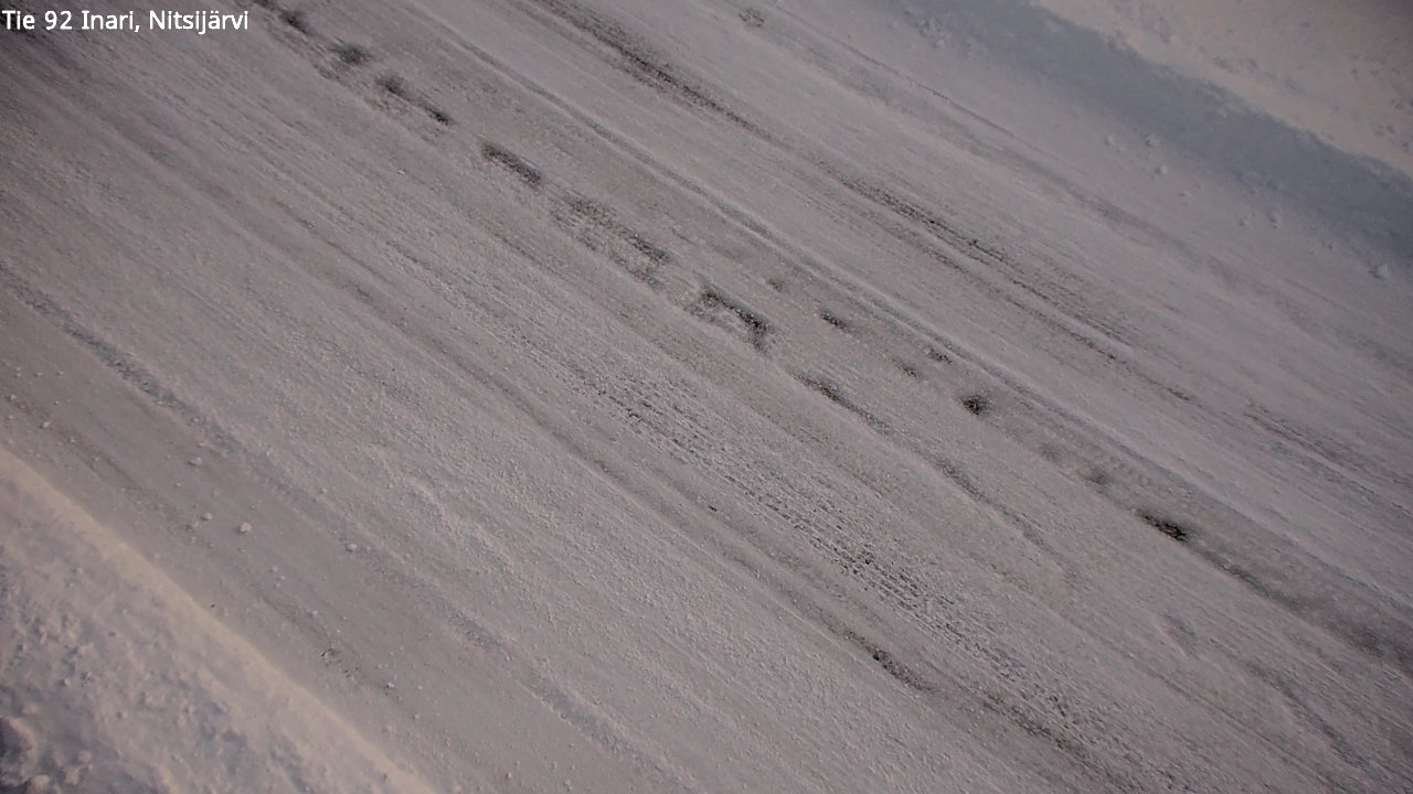 Weather Camera Image Road 92 Inari, Nitsijärvi, Inari, Lappi