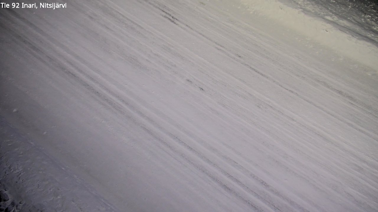 Weather Camera Image Road 92 Inari, Nitsijärvi, Inari, Lappi