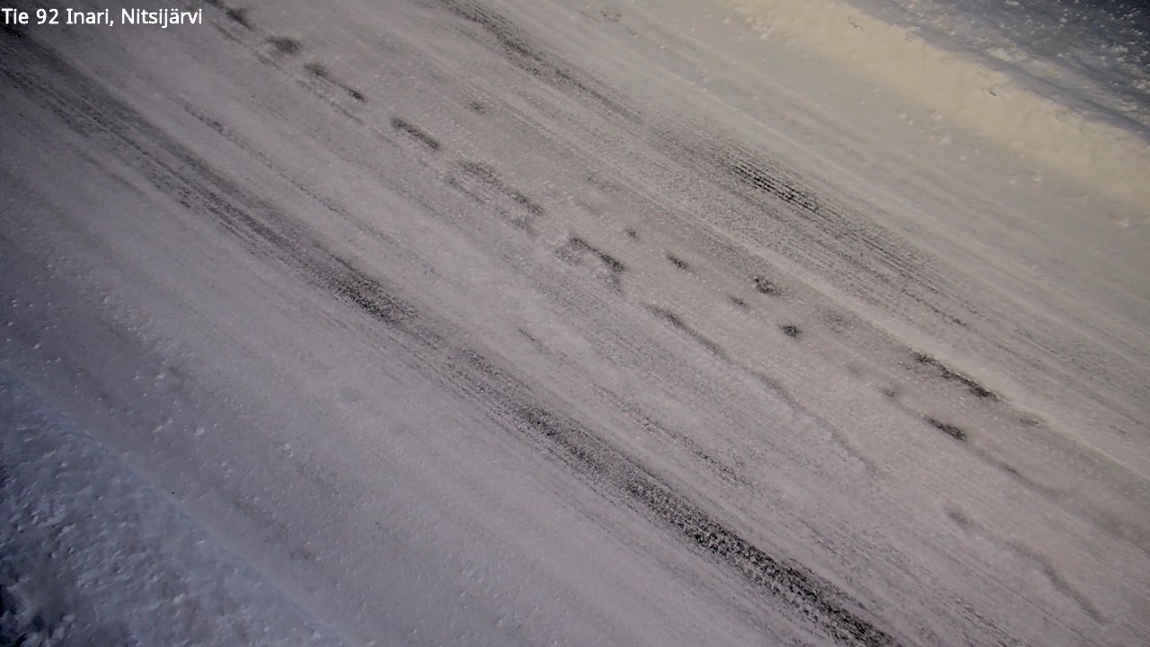 Weather Camera Image Road 92 Inari, Nitsijärvi, Inari, Lappi