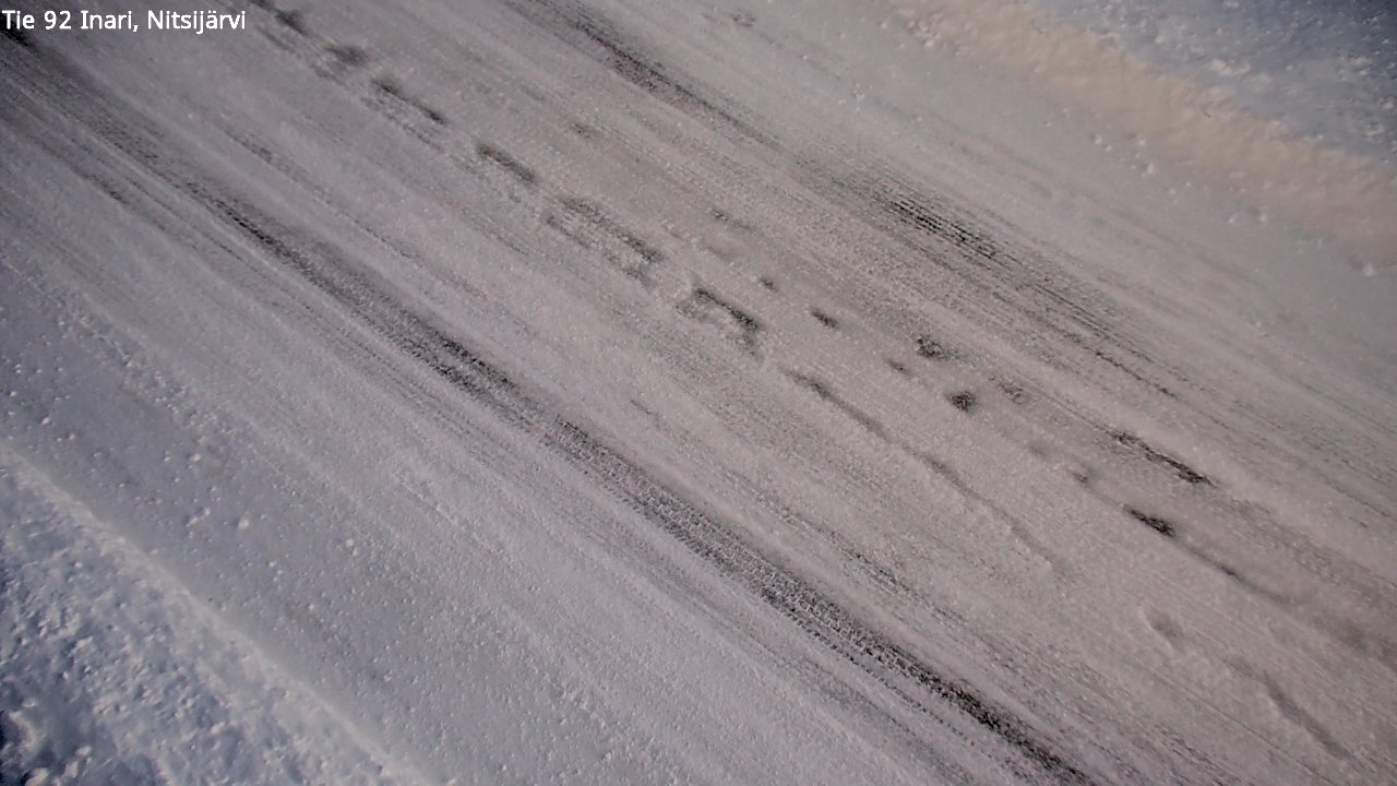 Weather Camera Image Road 92 Inari, Nitsijärvi, Inari, Lappi