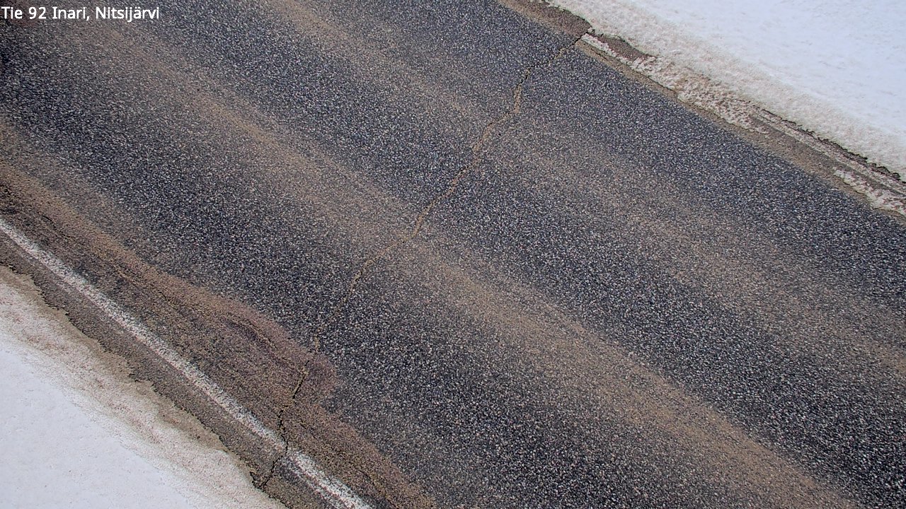 Weather Camera Image Väg 92 Enare, Nitsijärvi, Inari, Lappi