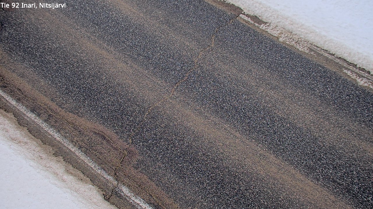 Weather Camera Image Väg 92 Enare, Nitsijärvi, Inari, Lappi