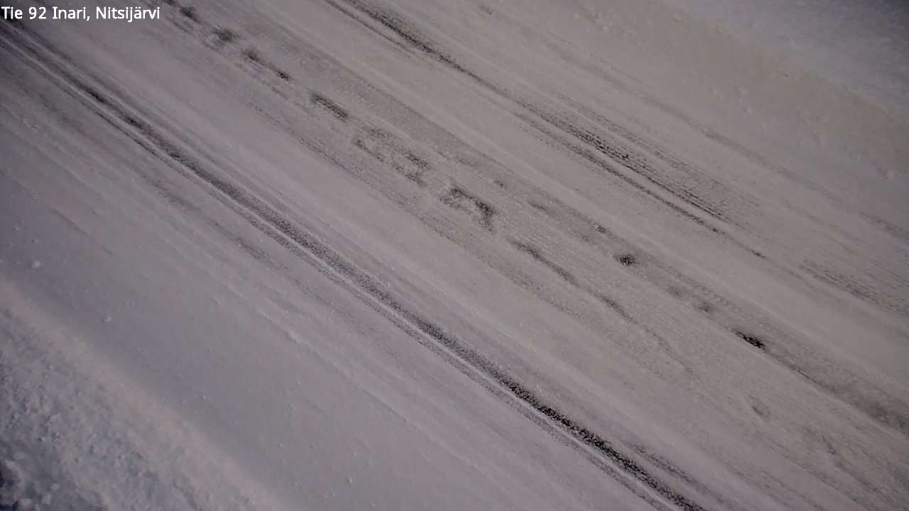 Weather Camera Image Road 92 Inari, Nitsijärvi, Inari, Lappi