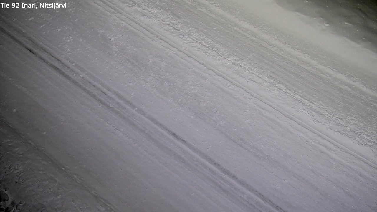 Weather Camera Image Road 92 Inari, Nitsijärvi, Inari, Lappi