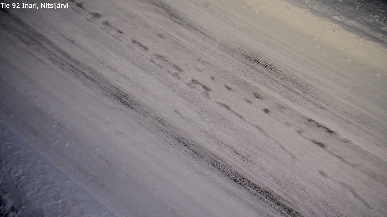 Weather Camera Image Road 92 Inari, Nitsijärvi, Inari, Lappi