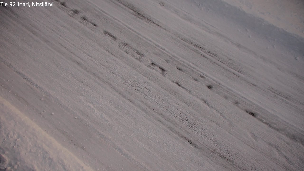 Weather Camera Image Road 92 Inari, Nitsijärvi, Inari, Lappi