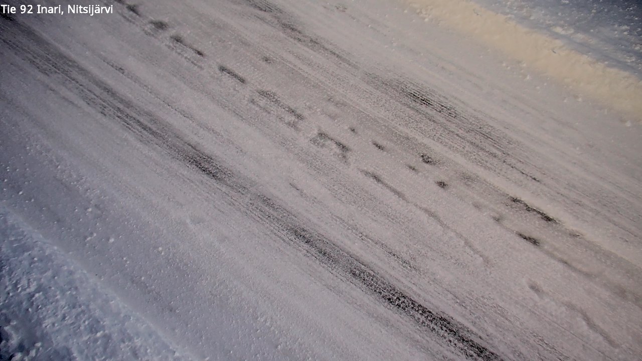 Weather Camera Image Road 92 Inari, Nitsijärvi, Inari, Lappi