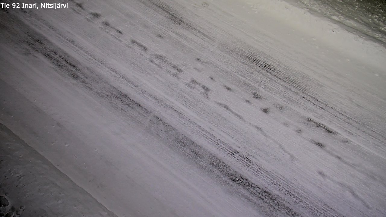 Weather Camera Image Väg 92 Enare, Nitsijärvi, Inari, Lappi