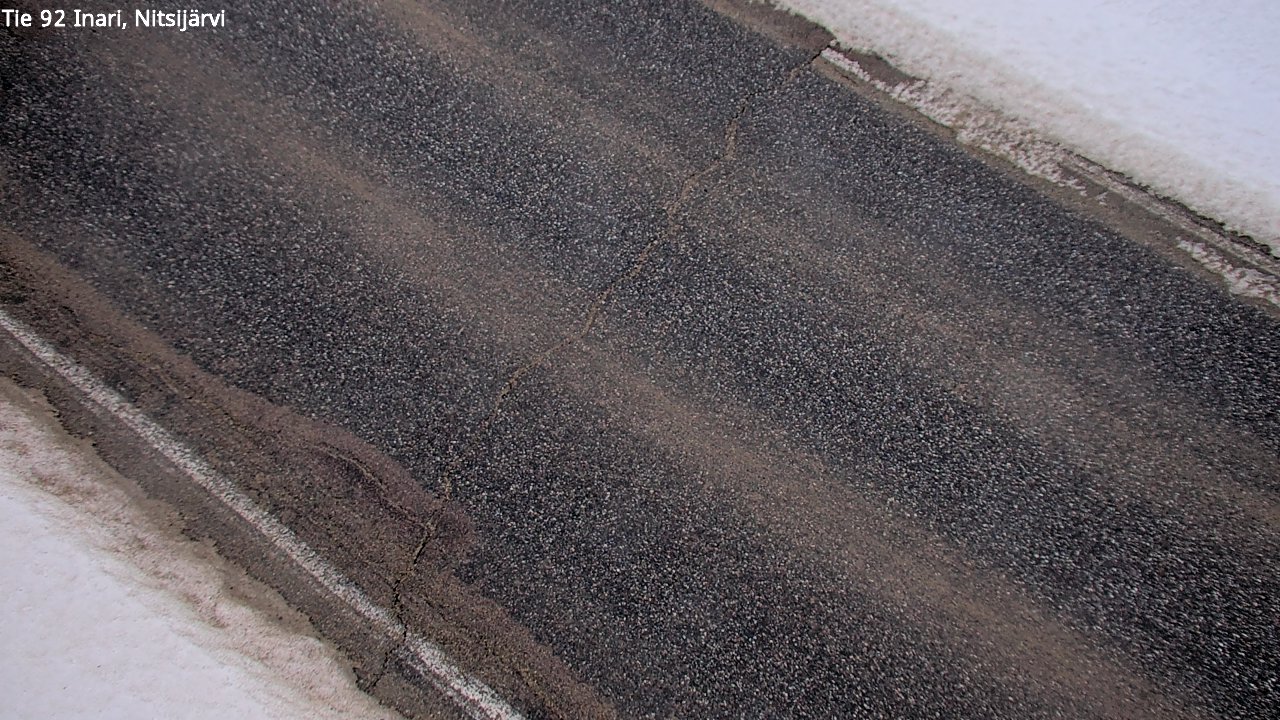 Weather Camera Image Väg 92 Enare, Nitsijärvi, Inari, Lappi