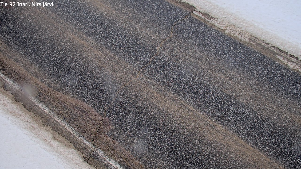 Weather Camera Image Väg 92 Enare, Nitsijärvi, Inari, Lappi
