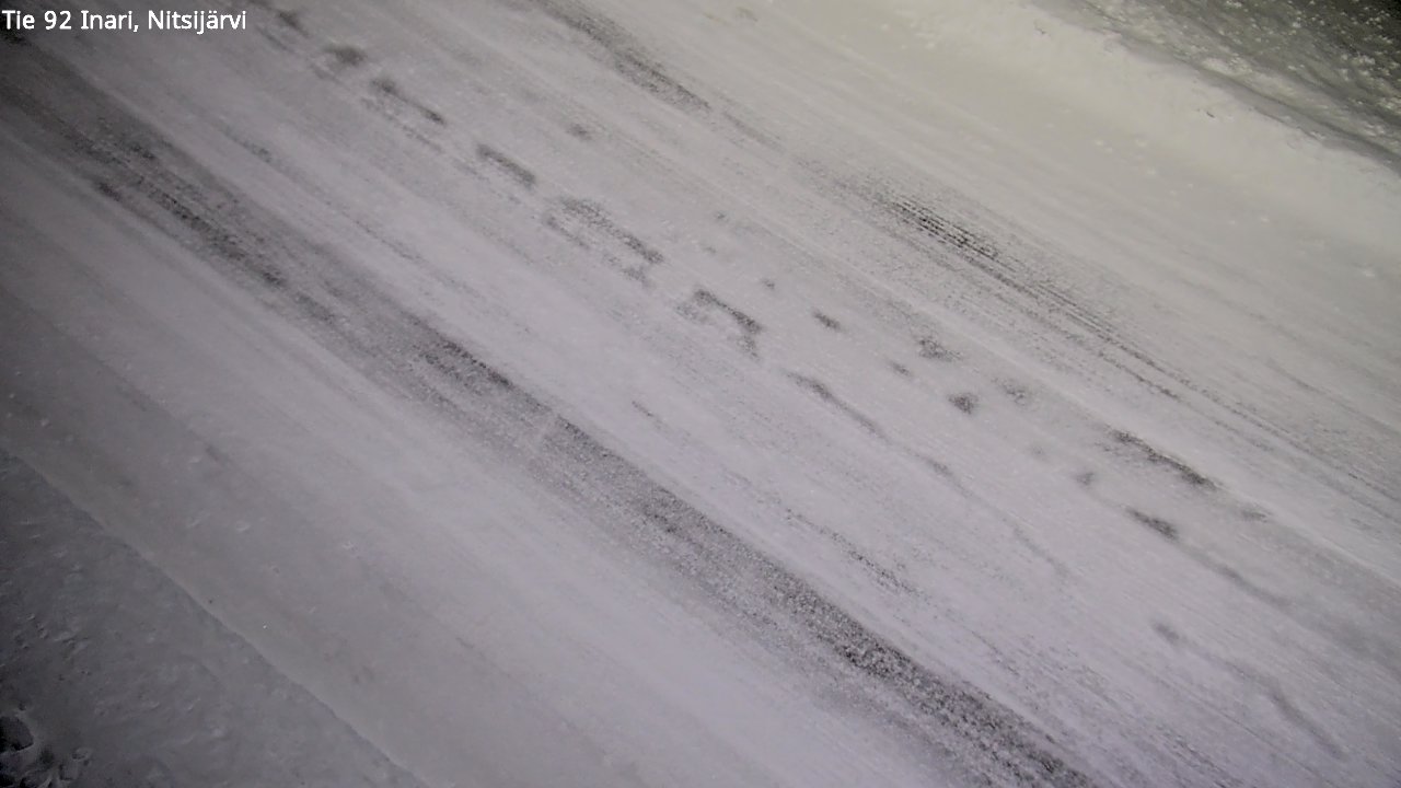 Weather Camera Image Road 92 Inari, Nitsijärvi, Inari, Lappi