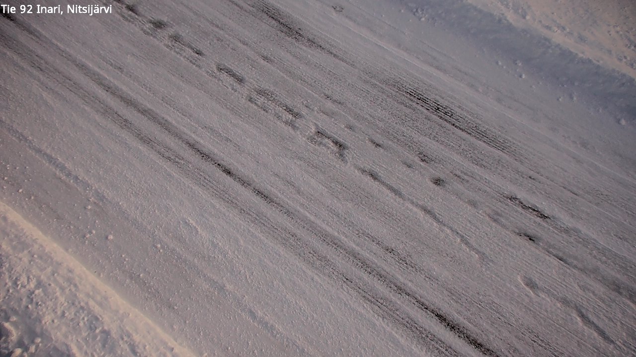Weather Camera Image Road 92 Inari, Nitsijärvi, Inari, Lappi