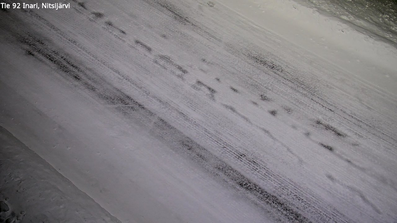 Weather Camera Image Väg 92 Enare, Nitsijärvi, Inari, Lappi