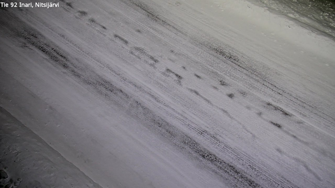 Weather Camera Image Väg 92 Enare, Nitsijärvi, Inari, Lappi