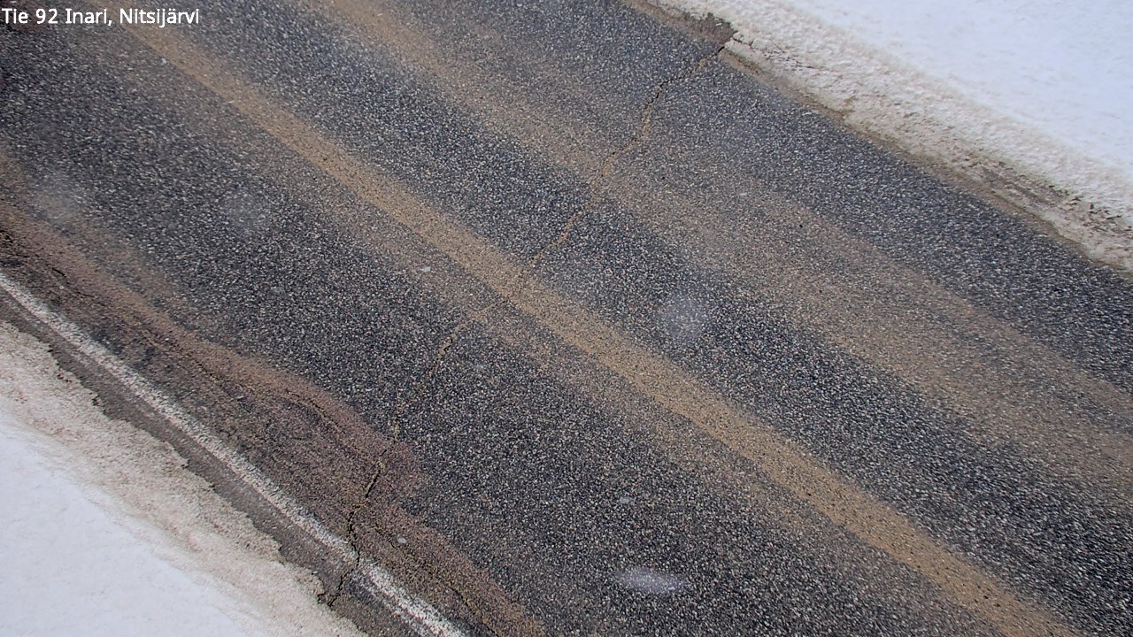 Weather Camera Image Road 92 Inari, Nitsijärvi, Inari, Lappi