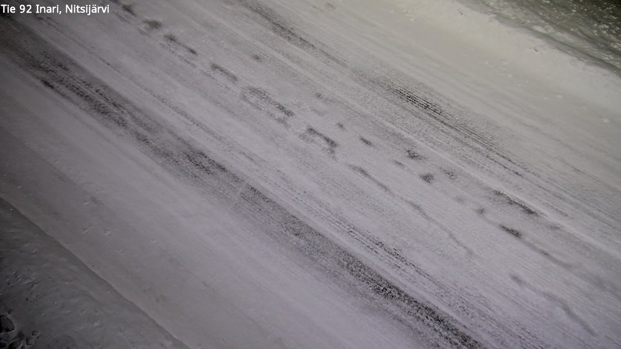 Weather Camera Image Väg 92 Enare, Nitsijärvi, Inari, Lappi