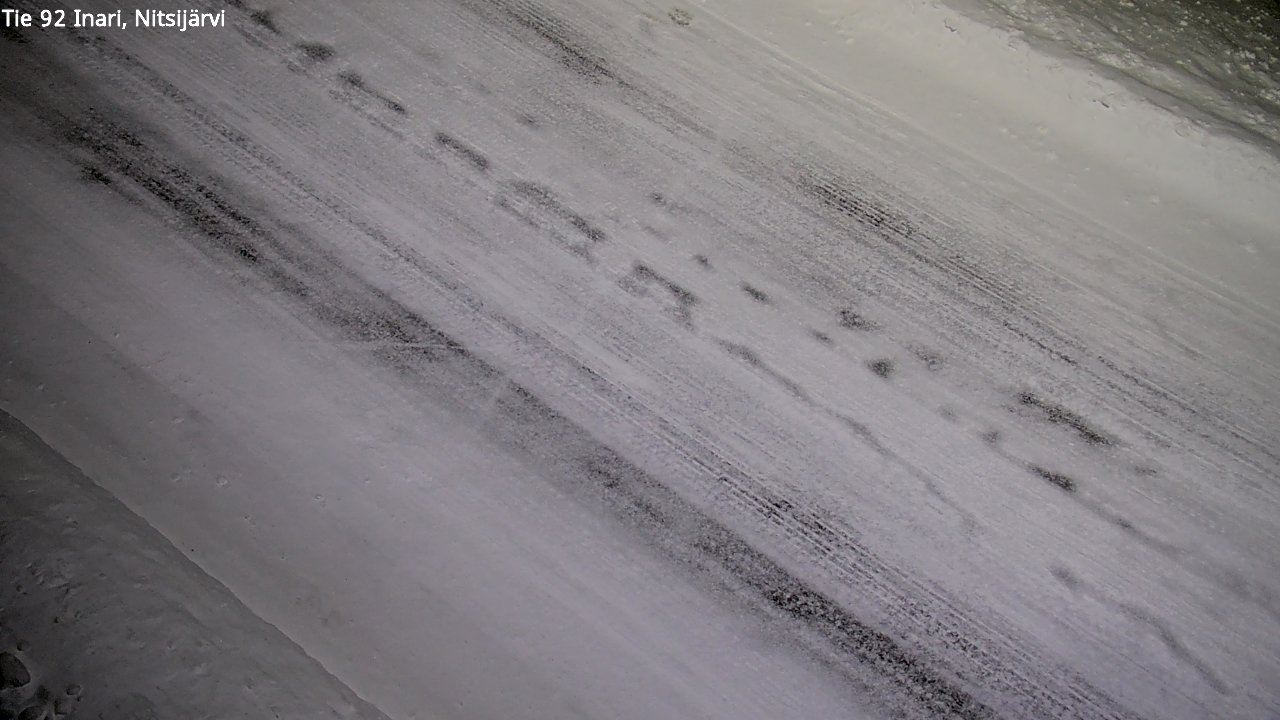 Weather Camera Image Väg 92 Enare, Nitsijärvi, Inari, Lappi