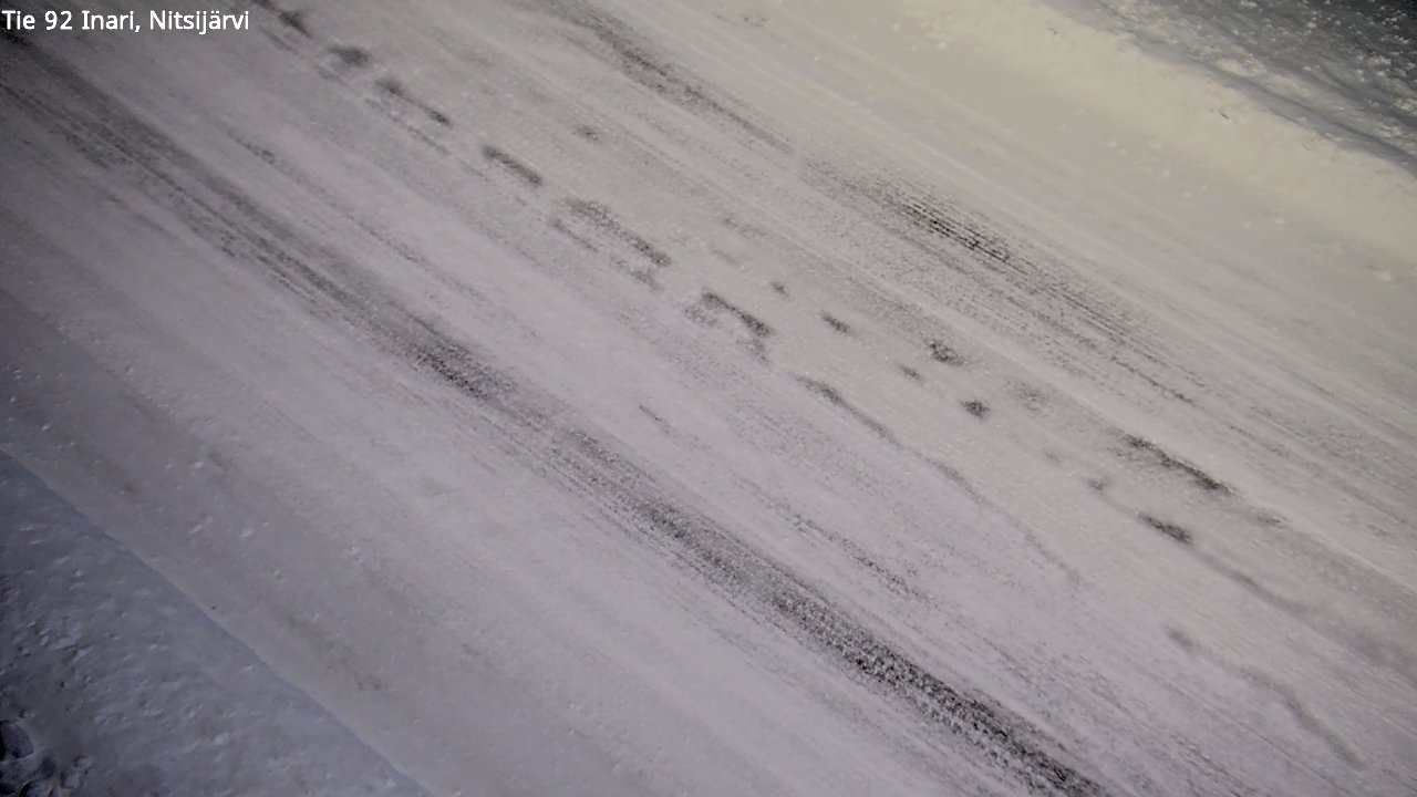 Weather Camera Image Road 92 Inari, Nitsijärvi, Inari, Lappi