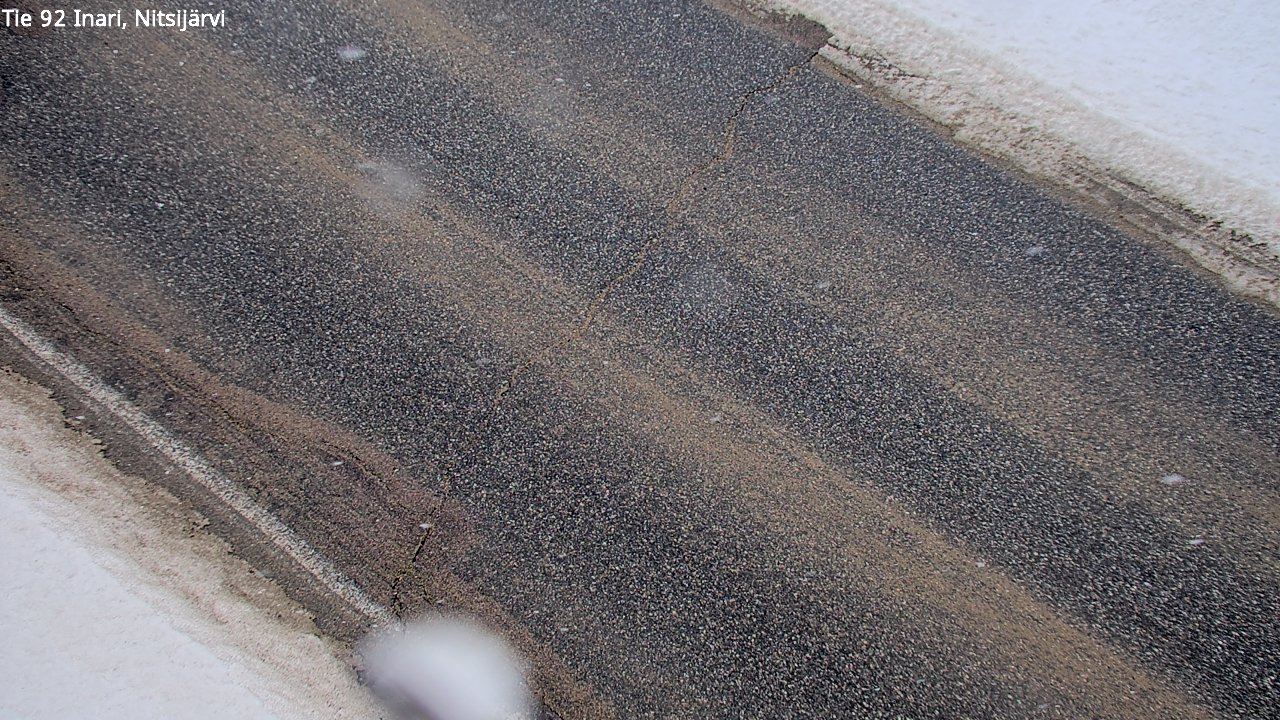 Weather Camera Image Väg 92 Enare, Nitsijärvi, Inari, Lappi