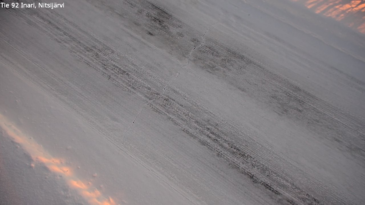 Kelikamerat Kuva Tie 92 Inari, Nitsijärvi, Inari, Lappi