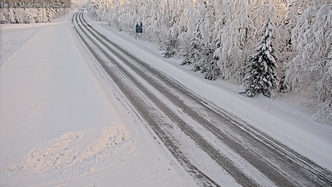 Weather Camera Image Road 21 Muonio Pahtonen, Muonio, Lappi