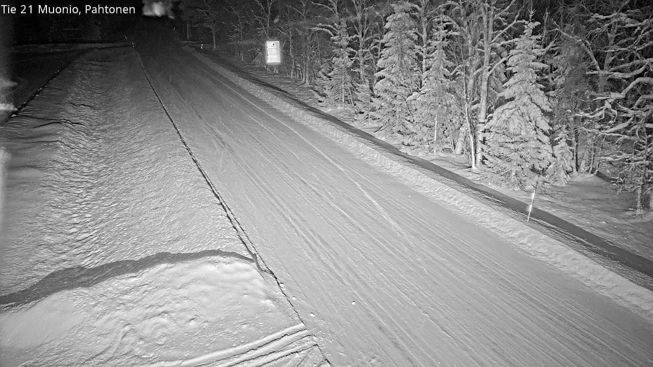Weather Camera Image Väg 21 Muonio Pahtonen, Muonio, Lappi