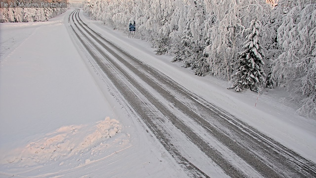 Weather Camera Image Road 21 Muonio Pahtonen, Muonio, Lappi