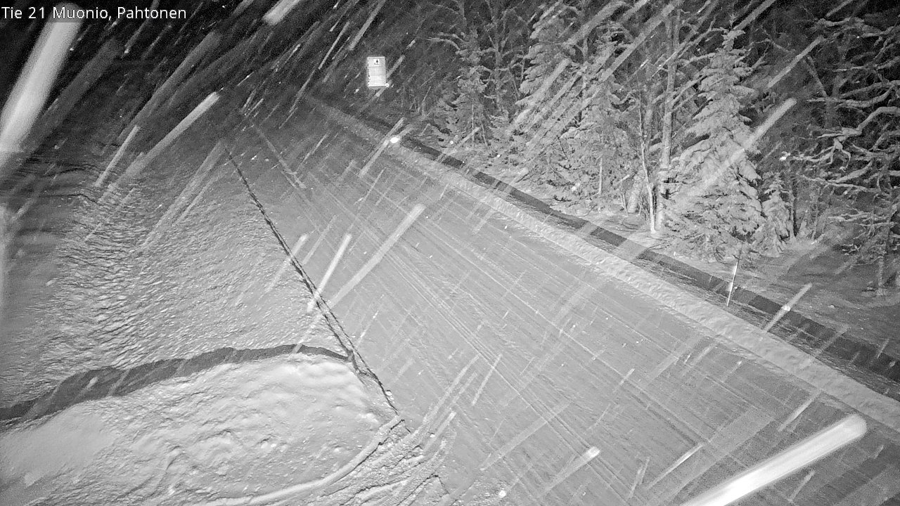 Weather Camera Image Väg 21 Muonio Pahtonen, Muonio, Lappi