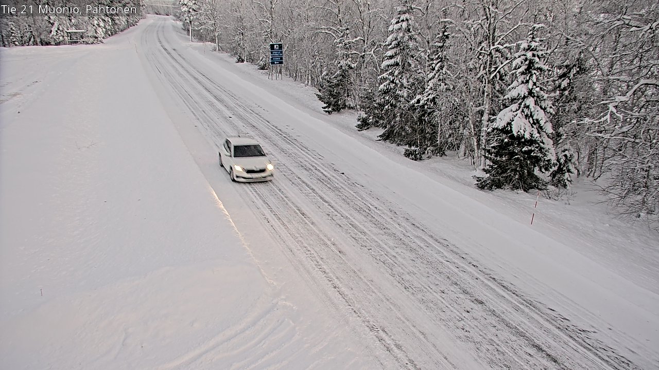 Weather Camera Image Road 21 Muonio Pahtonen, Muonio, Lappi