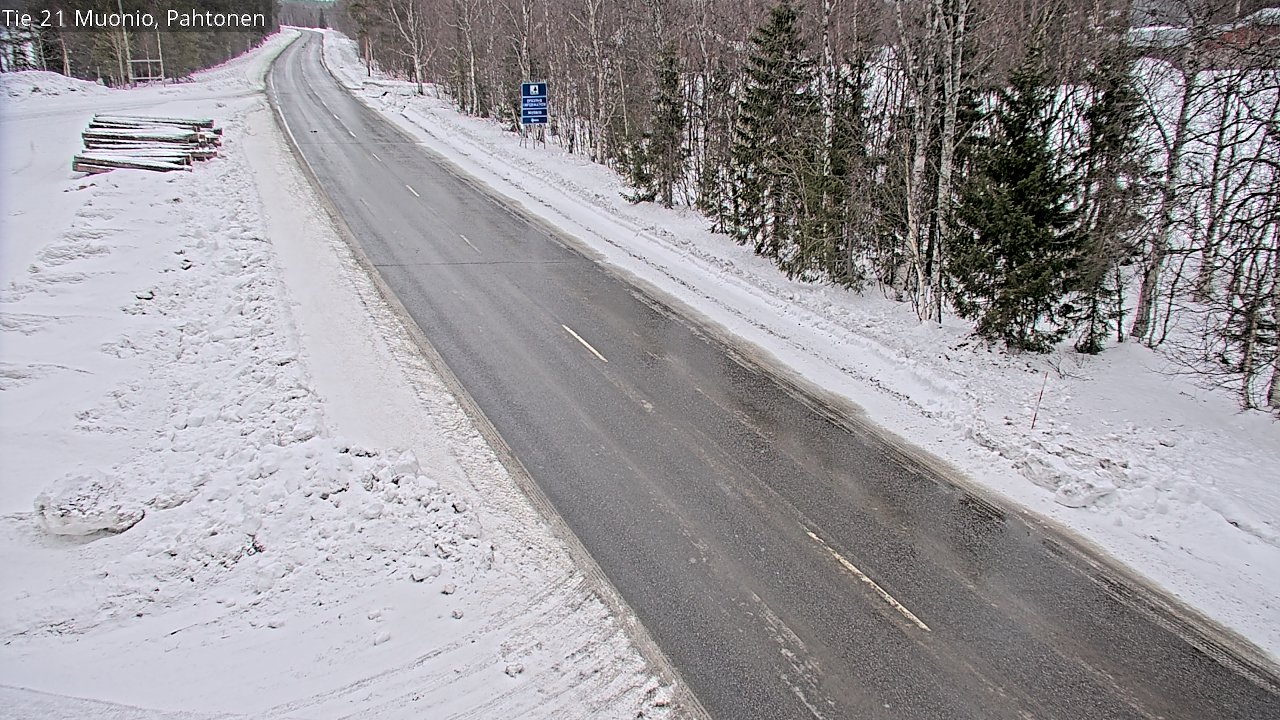 Weather Camera Image Väg 21 Muonio Pahtonen, Muonio, Lappi