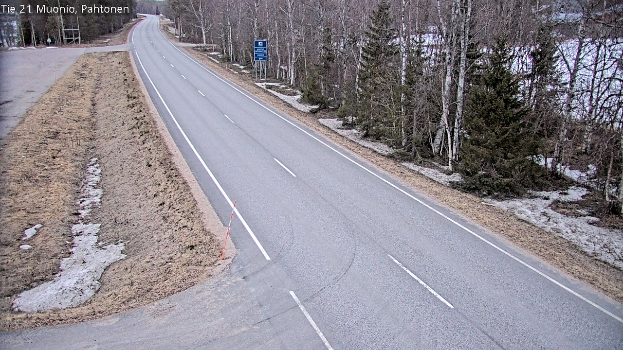 Weather Camera Image Väg 21 Muonio Pahtonen, Muonio, Lappi
