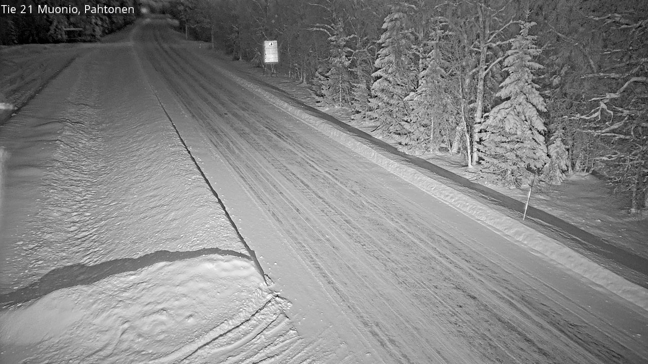 Weather Camera Image Road 21 Muonio Pahtonen, Muonio, Lappi