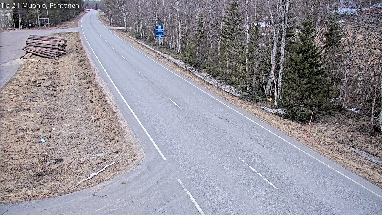 Weather Camera Image Road 21 Muonio Pahtonen, Muonio, Lappi