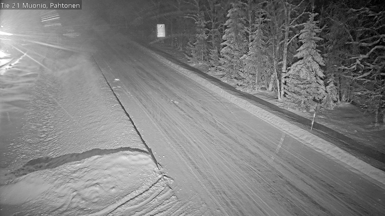 Weather Camera Image Väg 21 Muonio Pahtonen, Muonio, Lappi
