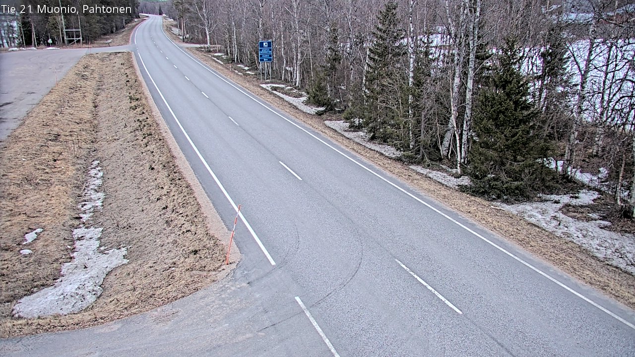 Weather Camera Image Väg 21 Muonio Pahtonen, Muonio, Lappi