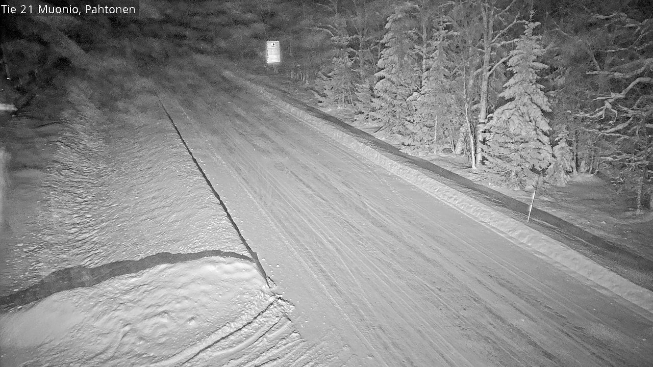 Weather Camera Image Väg 21 Muonio Pahtonen, Muonio, Lappi