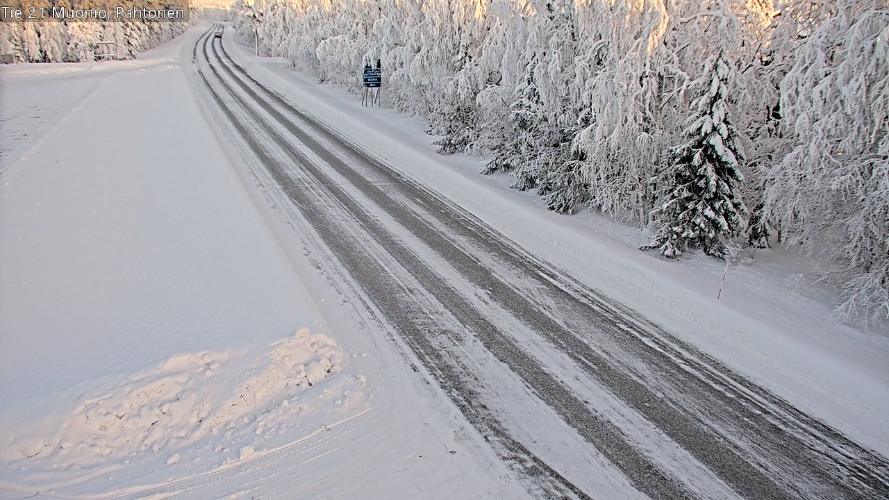 Weather Camera Image Road 21 Muonio Pahtonen, Muonio, Lappi