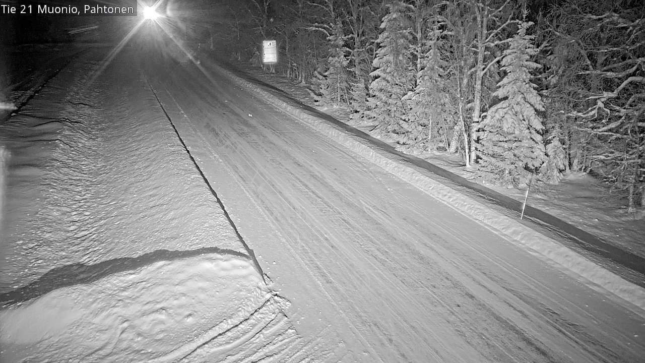 Weather Camera Image Väg 21 Muonio Pahtonen, Muonio, Lappi