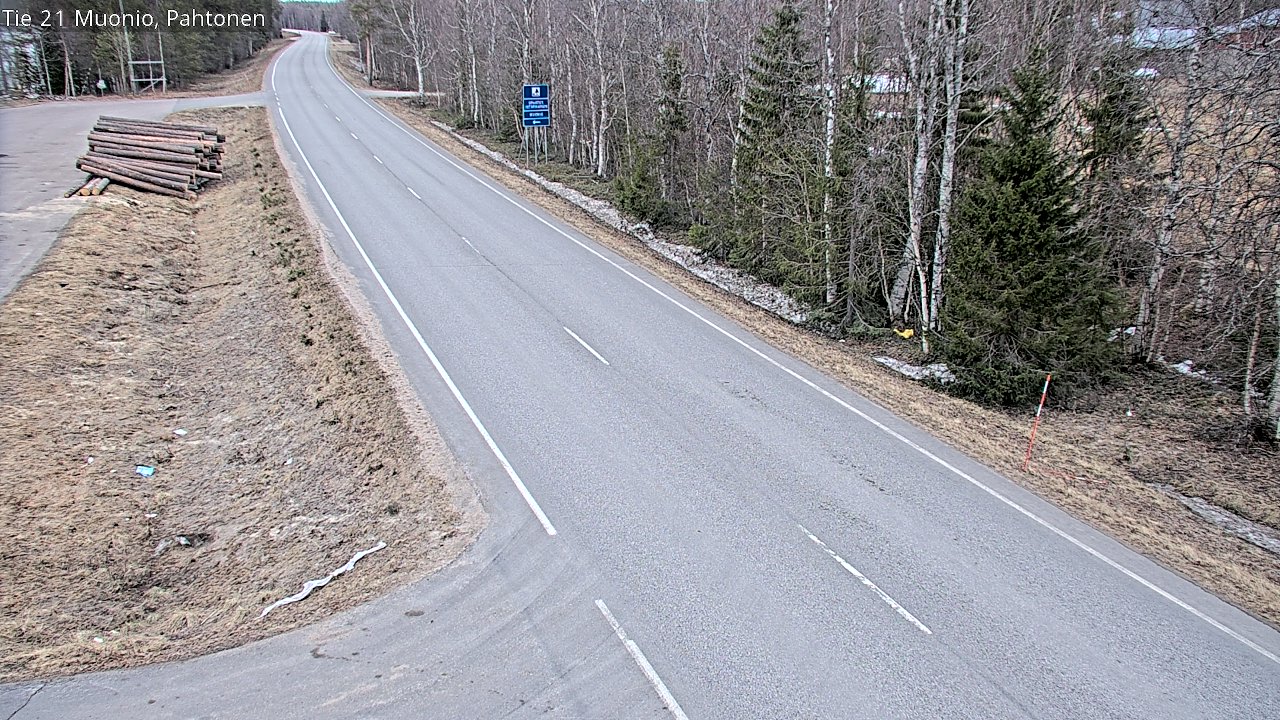 Weather Camera Image Road 21 Muonio Pahtonen, Muonio, Lappi