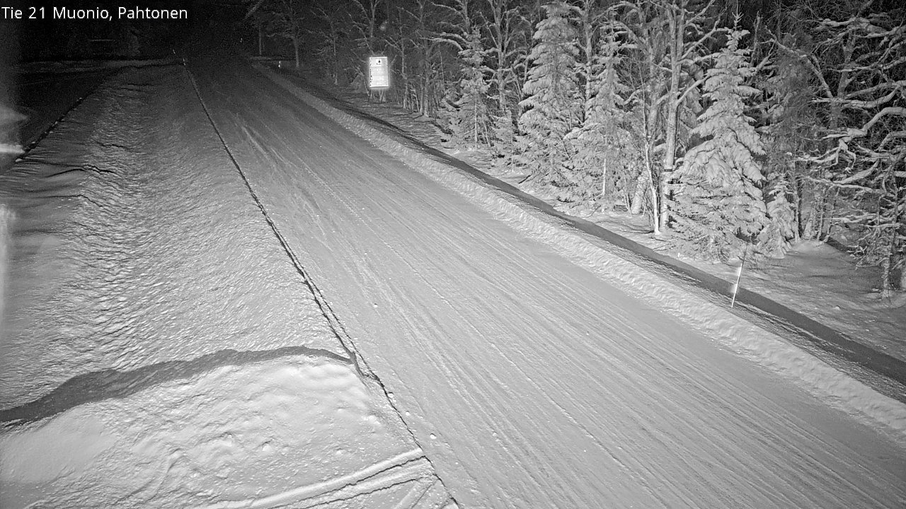 Weather Camera Image Väg 21 Muonio Pahtonen, Muonio, Lappi