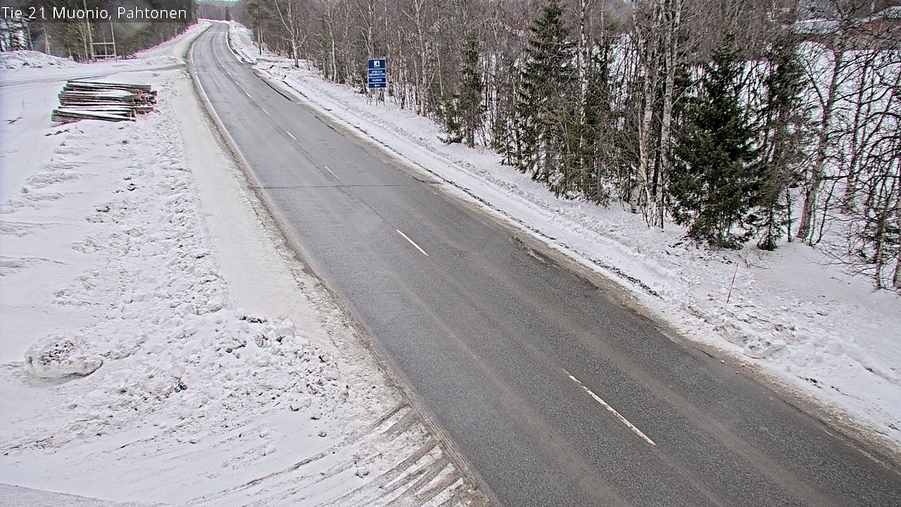 Weather Camera Image Väg 21 Muonio Pahtonen, Muonio, Lappi