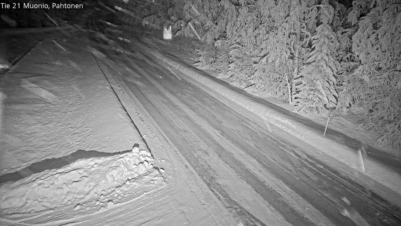 Weather Camera Image Väg 21 Muonio Pahtonen, Muonio, Lappi