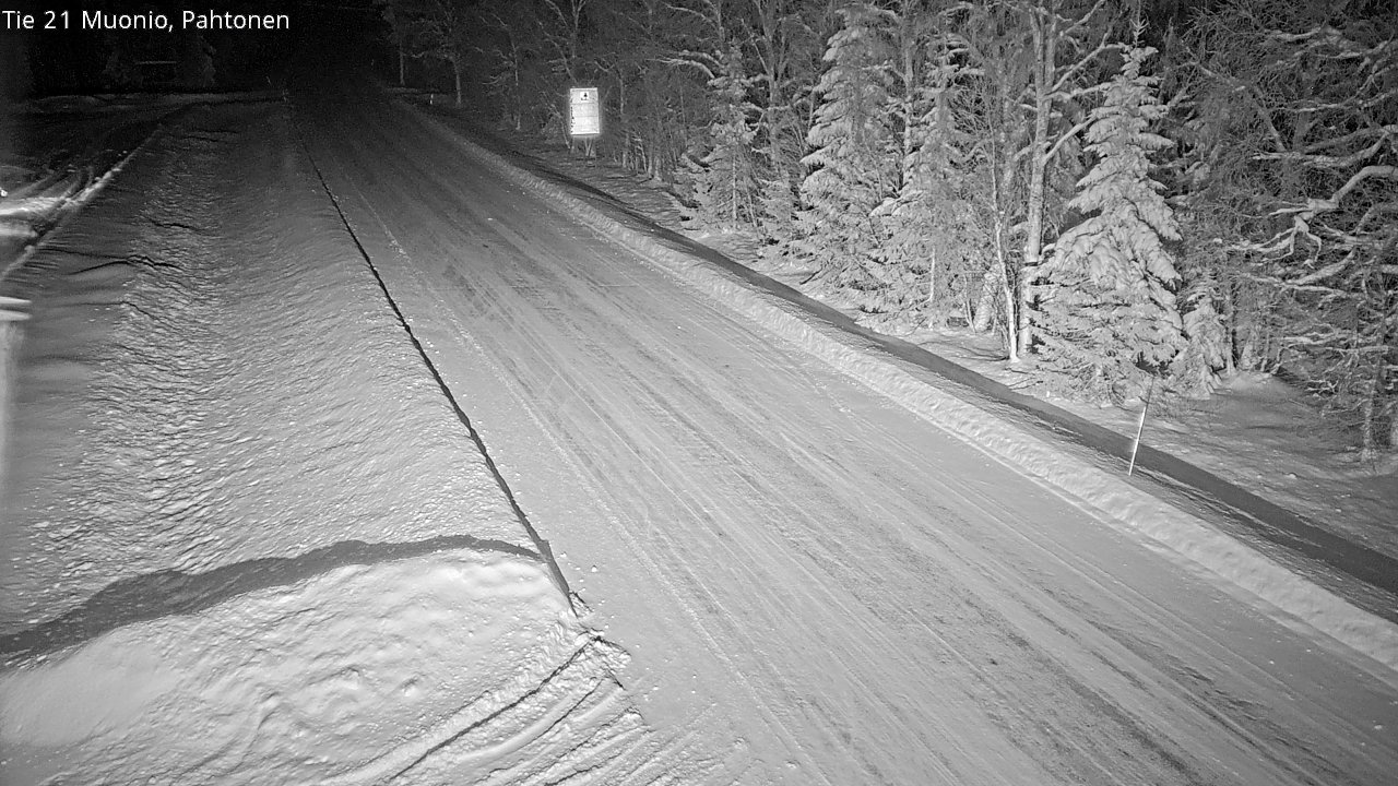 Weather Camera Image Väg 21 Muonio Pahtonen, Muonio, Lappi