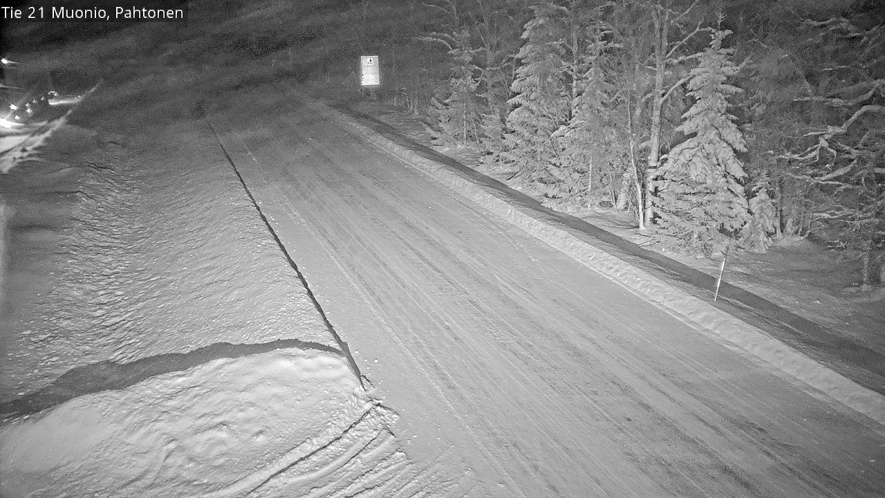 Weather Camera Image Väg 21 Muonio Pahtonen, Muonio, Lappi